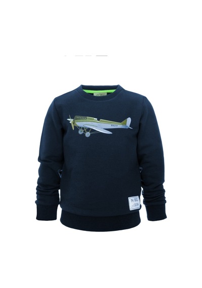 Brz Kids Dijital Baskılı Erkek Çocuk Sweatshirt Lacivert