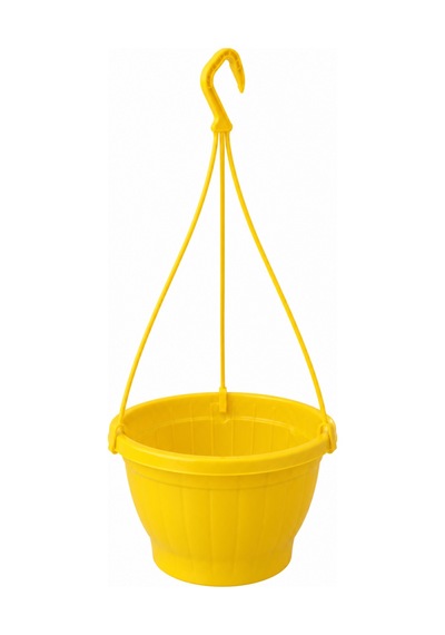 Sarı Askılı Saksı 4.5 Lt 3 Adet 24.7x15.2 Cm / Askı Dahil 60 Cm