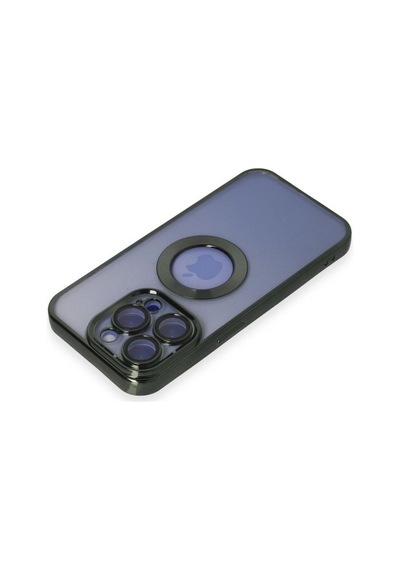 Apple İphone 15 Pro Max Kılıf Slot Silikon - Köknar Yeşili Çok Renkli