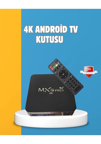 Hubrendy Tekno Android Tv Box 4k 2gb Ram 16gb Rom, Kablosuz Wi-fi Medya Oynatıcı