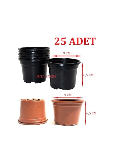 Yuvarlak Vakum Saksısı, Saksı, 25 Adet,Üretim Saksısı,Vakum Saksı