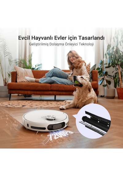 Ezvız RS20 Pro 65 W Robot Süpürge Beyaz
