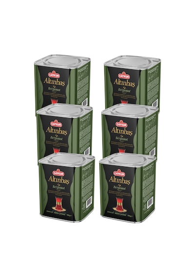 Altınbaş Çayı Teneke Kutu Bergamotlu 100 Gr. Altılı Paket
