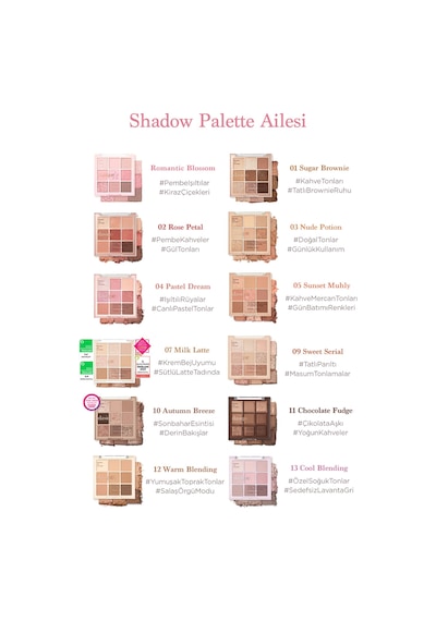 Dasique Mat Ve Işıltılı Renk Seçenekleri Sunan Far Paleti Shadow Palette Romantic Blossom Romantic Blossom