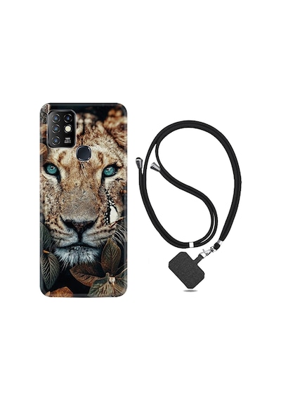 Infinix Hot 10 Kılıf Boyun Askılı Flowers Leon 2 1342