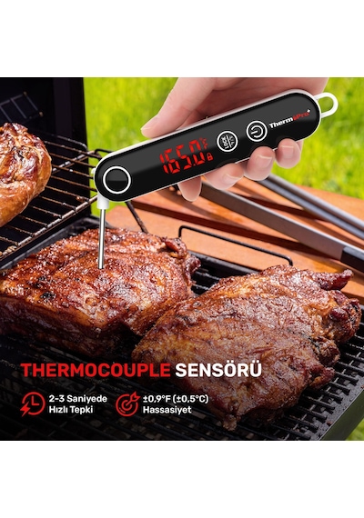 Thermopro Tp18s Daldırma/saplama Izgara/barbekü/mangal Et Gıda Ölçme Pişirme Termometresi