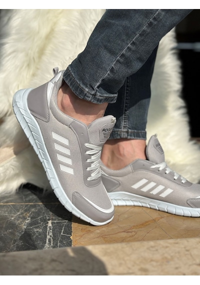 Günlük Erkek Sneaker Fileli Bağcıklı Rahat Esnek Dikiş Detaylı Yürüyüş Spor Ayakkabı 1453 Buz - Beyaz Günlük Erkek Sneaker Fileli Bağcıklı Rahat Esnek Dikiş Detaylı Yürüyüş Spor Ayakkabı 1453 Buz - Beyaz