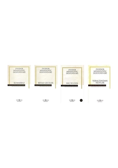 Yeraltından Notlar / Suç Ve Ceza / Beyaz Geceler / Kumarbaz 4 Kitap Set