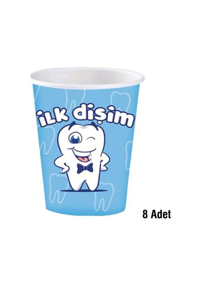 Roll Up Karton Bardak Ilk Dişim Erkek 8'li