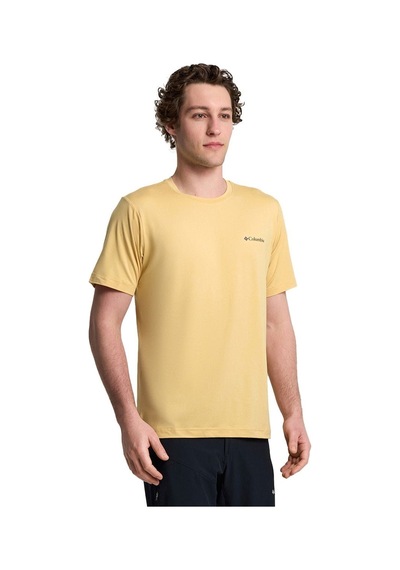 Columbia Ao5545 Tech Trail Crew Neck Iı Erkek T-shirt-29977 Sarı