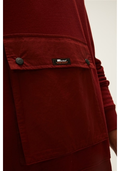 Bad Bear Kangaroo Coodie Erkek Sweatshirt-25257 Bordo