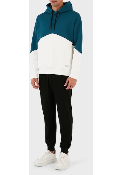 Armani Exchange Erkek Sweat 6rzmlb Zj4xz 21cn Lacivert-beyaz Beyaz