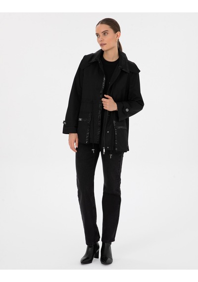 Pierre Cardin Kadın Siyah Kaban 50306387-vr046 Siyah