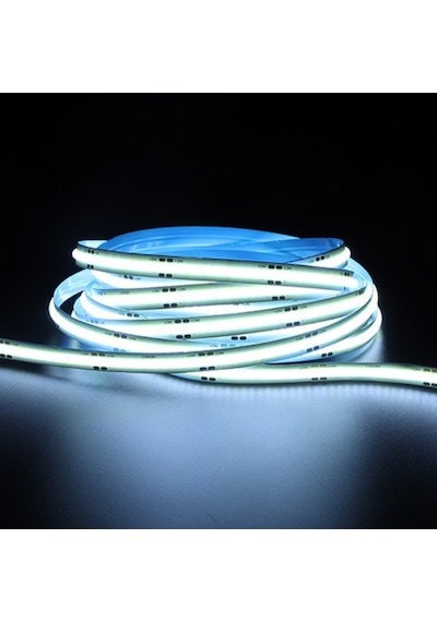 12v 8mm 320 Ledli Esnek Cob Şerit Led Beyaz Ip20 5 Metre