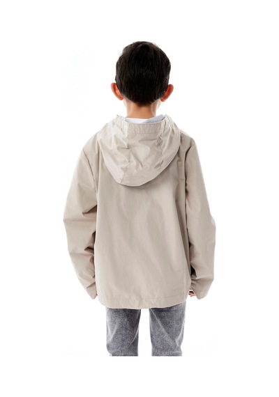 Benitto Kids Erkek Çocuk Kapüşonlu Mevsimlik Yağmurluk 51366 Bej