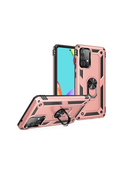 Samsung Uyumlu Galaxy A33 5g Kılıf Sofya Yüzüklü Silikon Kapak Gül