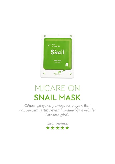 On Snail Mask - Salyangoz Özlü Yüz Maskesi 20'li