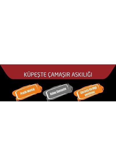 Eym Balkon Çamaşır Kurutma Askısı Dikdörtgen Küpeşte 60 25 Bronz Diğer