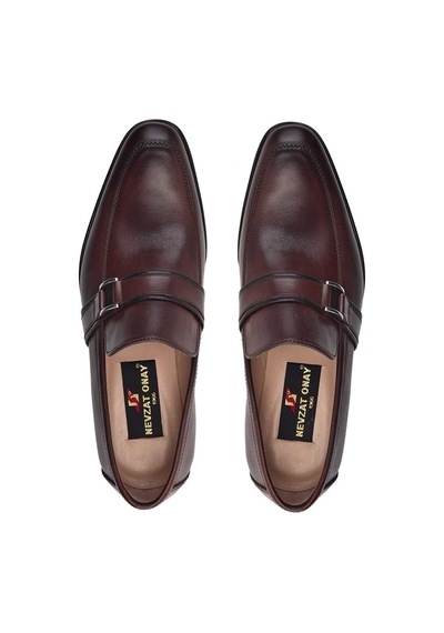 Kahverengi Klasik Loafer Kösele Erkek Ayakkabı -9047-