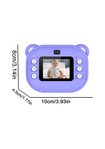 Dijital Video Kayıt Fotoğraf Çocuk Kamerası Anlık Termal Resim Kağıt Baskılı Standart