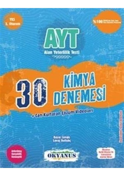 AYT 30 Kimya Denemesi / Savaş Dalkılıç