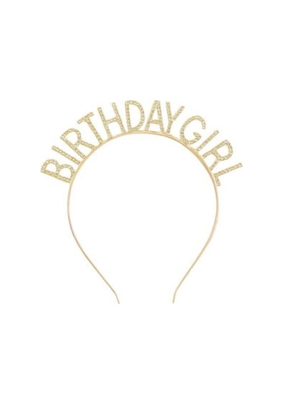 Taşlı Taç Birthday Girl - Altın Tüm Yaşlar