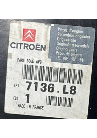 Citroen C5 2005-2008 Ön Çamurluk Davlumbazı Sağ Oem No: 7136.l8
