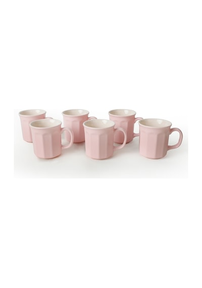 Keramika Açık Pembe/krem Herakles Kupa 9 Cm 6 Adet 550/030