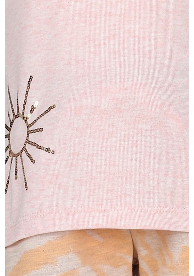 Luess Kız Çocuk Pul Payet Detaylı Batik Alt Üst Takım Pembe Luess Kız Çocuk Pul Payet Detaylı Batik Alt Üst Takım Pembe