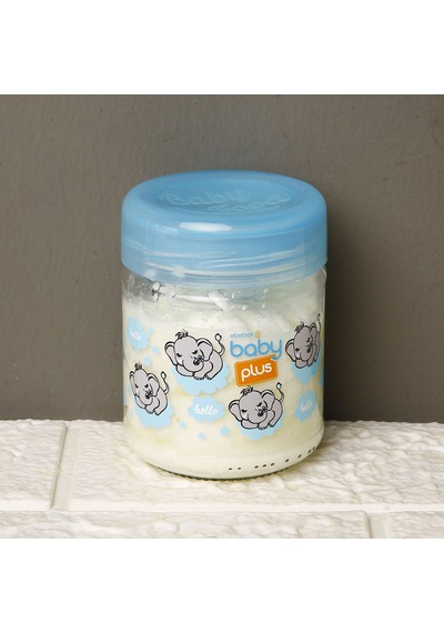 Baby Plus Cam Mama Kavanozu Mavi 200 Ml