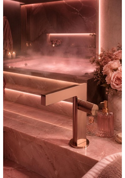 Fontana Fk-2015 Rose Detaylı Lüks Lavabo Bataryası Rose Modern Lavabo Bataryası Rose