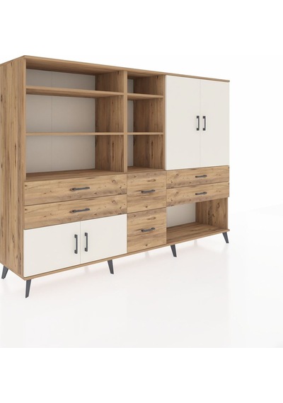 Hyperion Dolap 10 Raflı 6 Çekmeceli 4 Kapaklı 220x44x163 Çam-ayta Çam-aytaşı/çam Hyperion Dolap 10 Raflı 6 Çekmeceli 4 Kapaklı 220x44x163 Çam-ayta Çam-aytaşı/çam