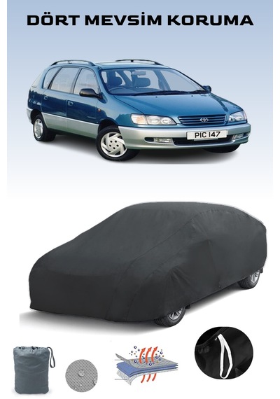 Siyah, Toyota Pıcnıc 1996 - 2001, Araba Brandası, Oto Örtüsü, Araba Çadırı Siyah