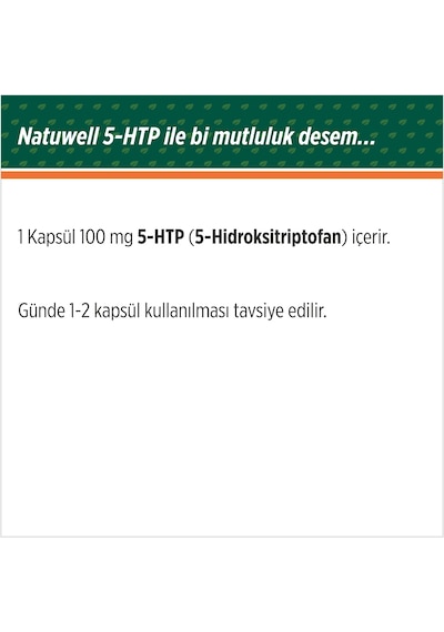 2'li 5-htp 100 Mg Takviye Edici Gıda 30 Kapsül