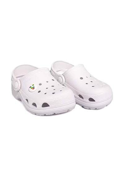 Vicco Didim Jıbbıtz Aksesuar Hediyeli Ortopedik Unisex Çocuk Terlik Beyaz