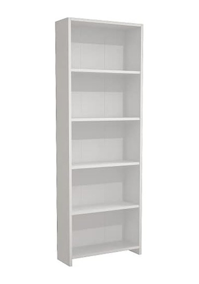 Lilium 5 Raflı Dekoratif Kitaplık Beyaz Çok Renkli