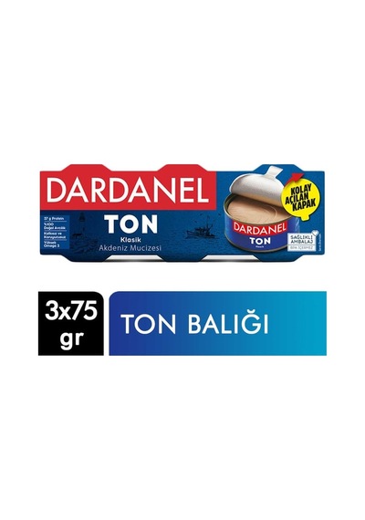Dardanel Ton Balığı 3 X 75 Gr Klasik 4'li Paket