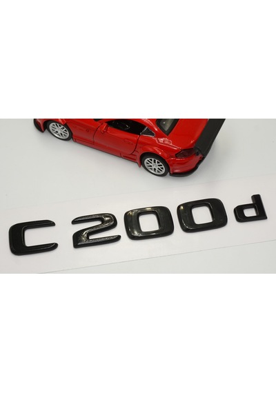 C 200d Bagaj Parlak Siyah ABS 3M 3D Yazı Logo