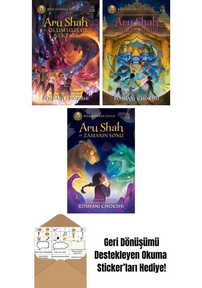 Aru Shah Ve Ölümsüzlük Nektarı + Aru Shah Ve Altın Şehir + Aru Shah Ve Zamanın Sonu
