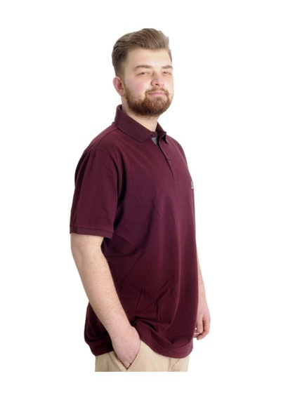 Mode Xl Büyük Beden Erkek T-Shirt Polo Super 23318 Mürdüm 001