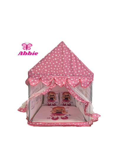 Abbie Pembe Rüya Evi Karakter Alt Minder Ve Kırlent Kılıfı, Şık Ve Rahat Tasarım Pembe