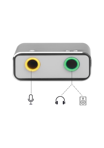 Usb Harici Ses Kartı 3.5mm Mikrofon Ve Kulaklık Girişli Dönüştürücü Adaptör Laptop Bilgisayar Uyumlu
