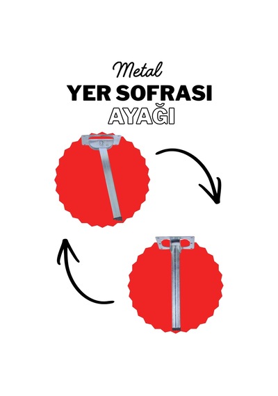 4 Adet 25 Cm Metal Yer Sofrası Ayağı - Katlanır Çinko Sini Altı Takımı 4 Adet Metal Katlanır Sehpa Ayağı Katlanır Ayak Parmak İzi Bırakmaz Inox Parmak İzi Bırakmaz Inox
