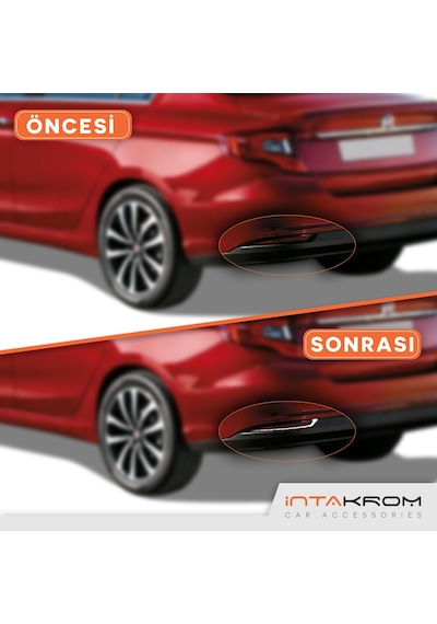 intakrom Fiat Egea Krom Reflektör Çerçevesi 2 Parça 2015 ve Üzeri - Sd N11.5710