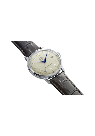 Orıent Ra-ac0039y30b Kurmalı Otomatik Deri Kordon Kahverengi 41 Mm Erkek Kol Saati Metalik Gri