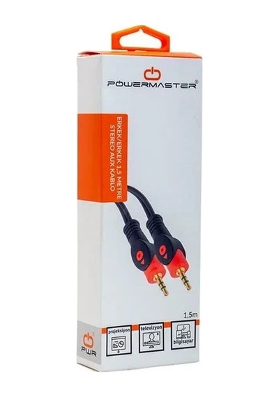 Powermaster 3.5 Mm Erkek-erkek 1.5 Metre Stereo Aux Kablo