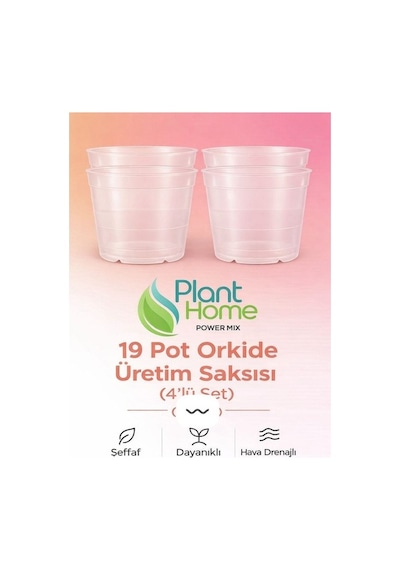 Hüskon Ticaret 19 Pot Özel Üretim Saksısı - Köklü Tropikal Bitkiler Için Özel Üretim Saksısı