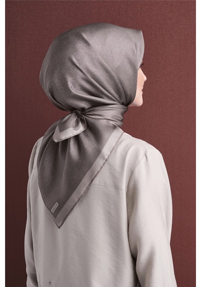 Armine İpek Eşarp 2027 Kış - 9601-52 Vizon Twill