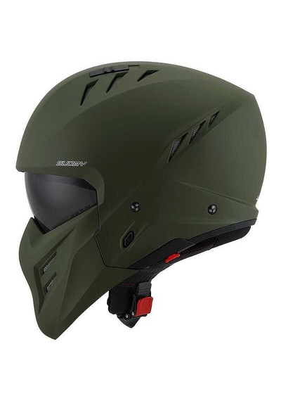 Suomy Motosiklet Kaskı - Armor Kask Plaın Mat Yeşil