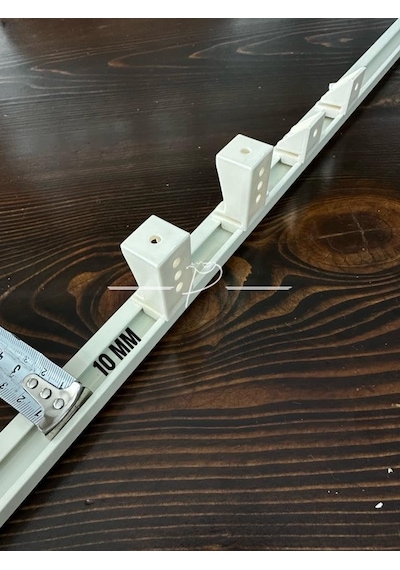 Rendecioğlutekstil Katlamalı Perde Dekoratif Ray Montaj Ayağı 4cm Uzun Başlık 4 Lü Paket Çok Renkli